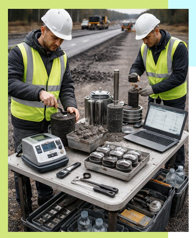 Сертификация асфальта: испытания и подтверждение в Ростове