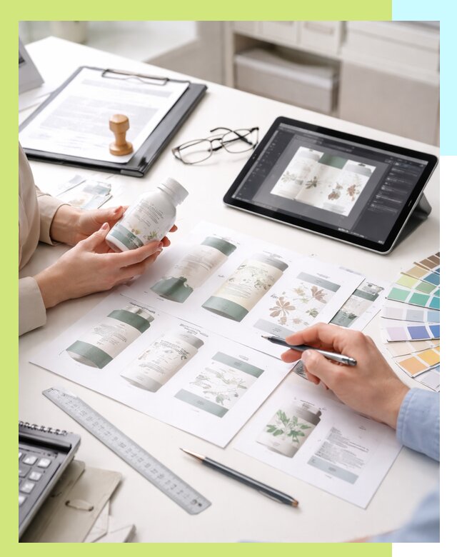 Профессиональная разработка дизайна и текста этикетки продукции в Ростове