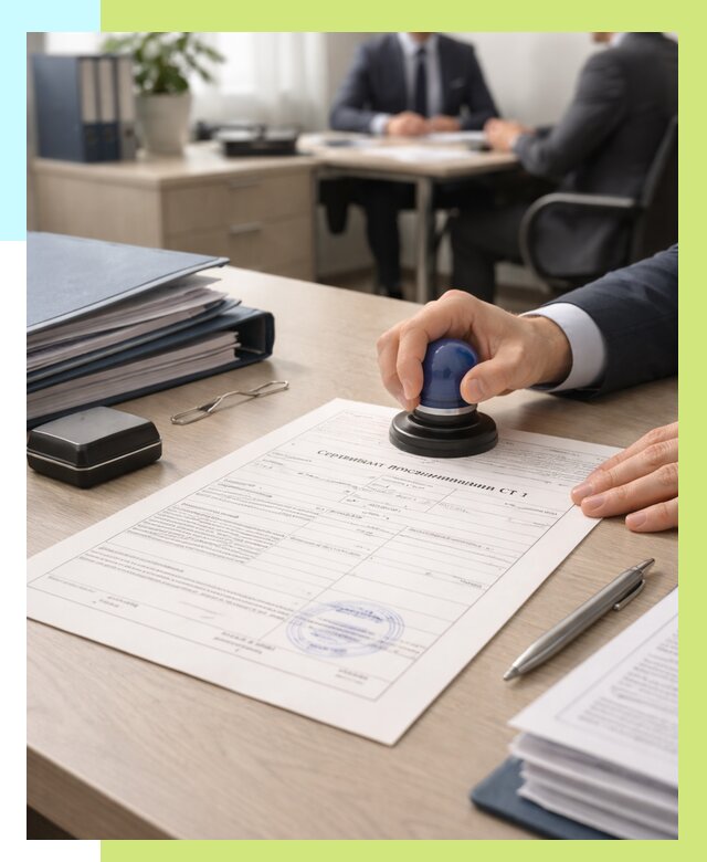 Сертификат происхождения СТ 1 в Ростове от 4618 р. | Алешин-Рсв