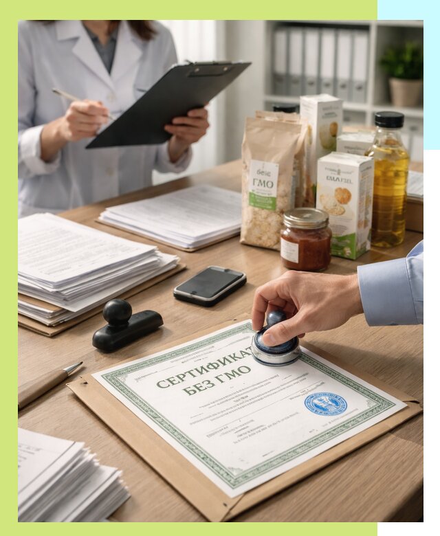 Получение сертификата Без ГМО для продукции в Ростове